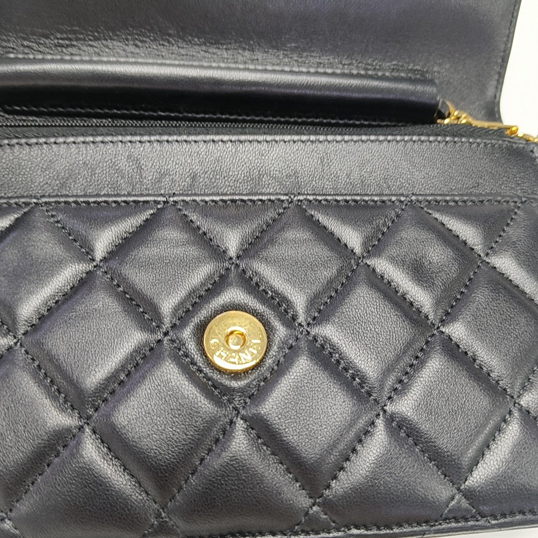 WOC Mini Lambskin Black