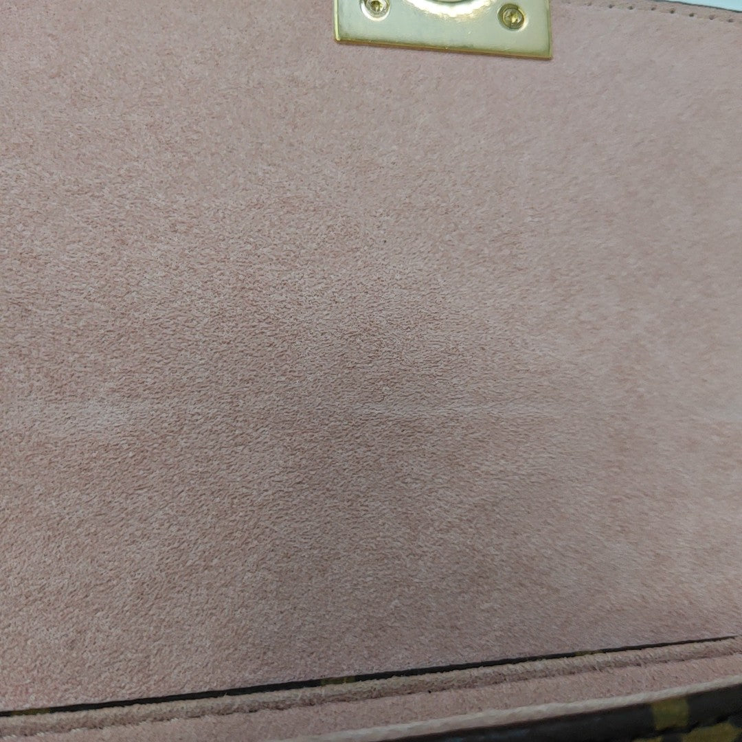 LOCKY BB Monogram Coated Canvas Pink