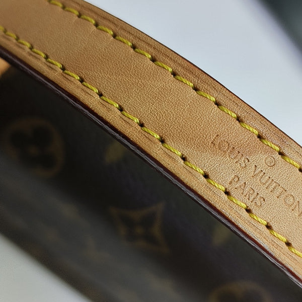 CLUNY PM Monogram Coated Canvas Brown