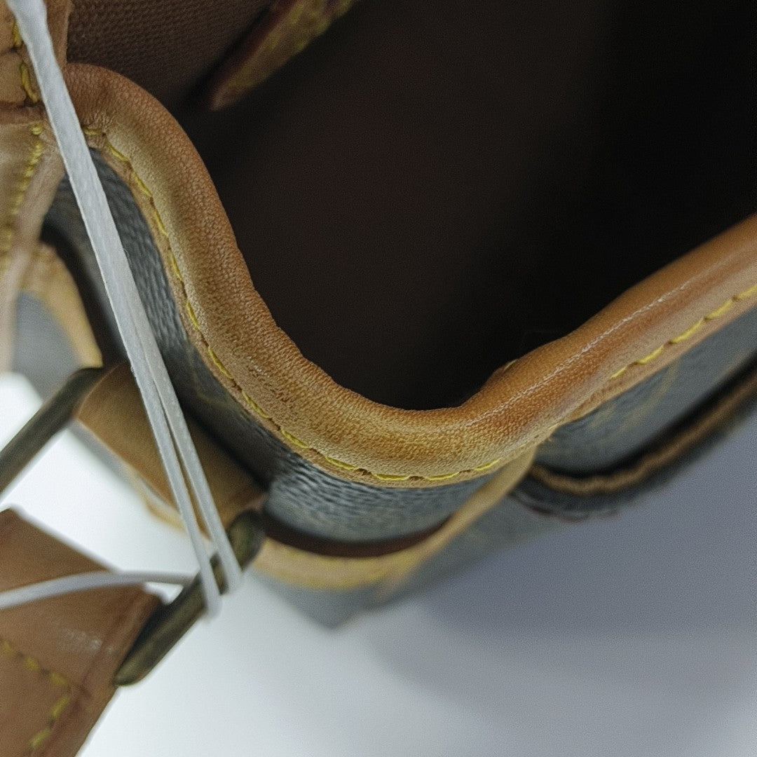 SOLOGNE PM Monogram Coated Canvas Brown
