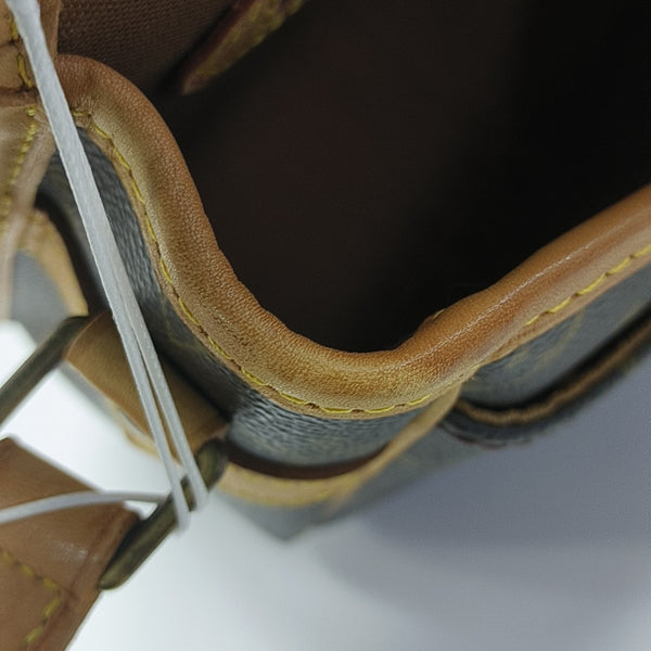 SOLOGNE PM Monogram Coated Canvas Brown