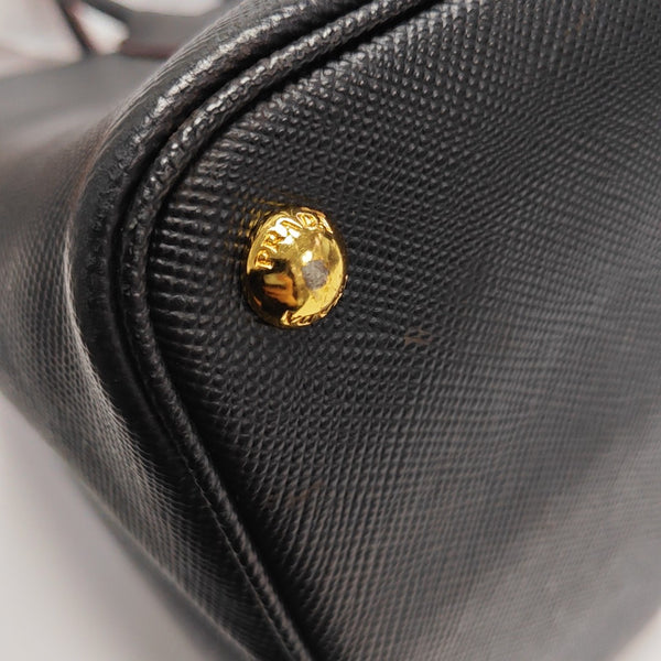 Double Saffiano Calfskin Black