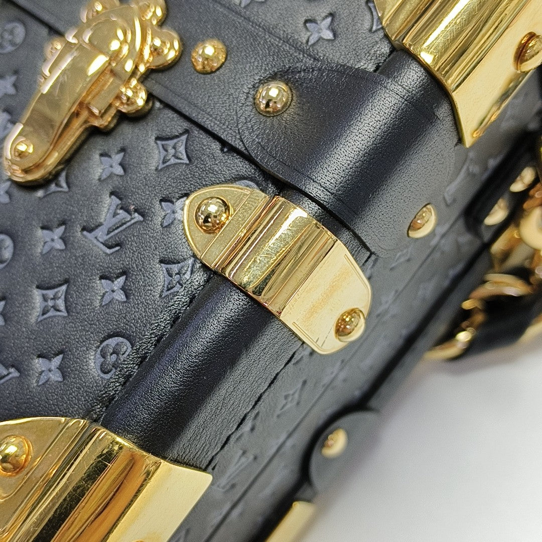 PETITE MALLE Calfskin Black