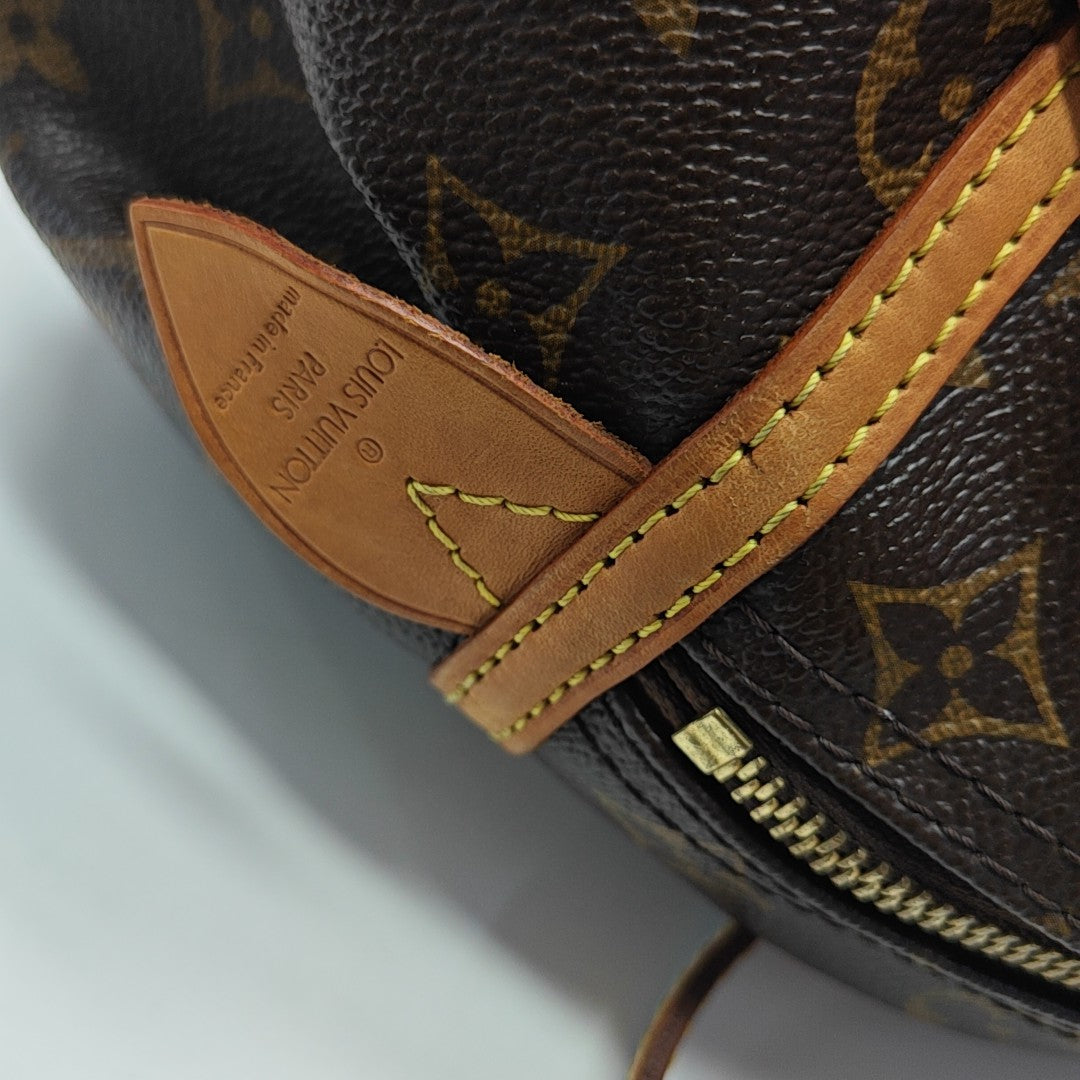 MONTORGUEI PM Monogram Coated Canvas Brown