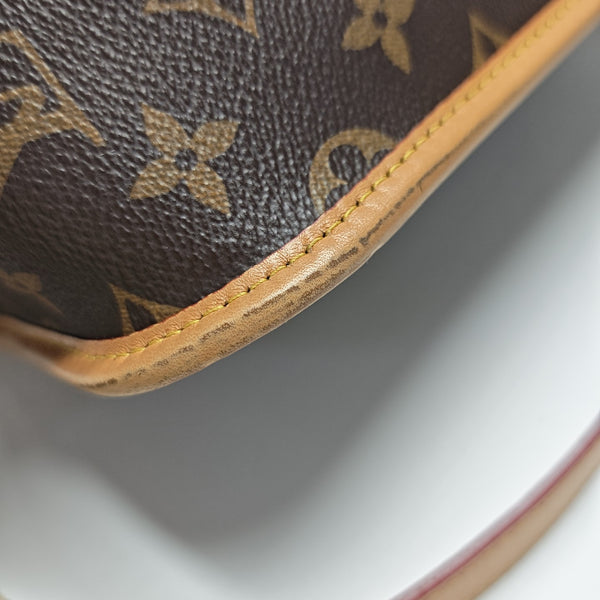 DIANE Monogram Coated Canvas Brown