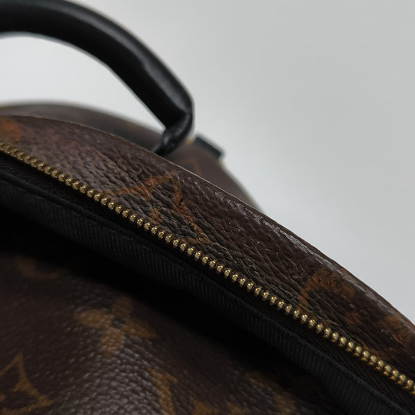 PALM SPRINGS Mini Monogram Coated Canvas Brown