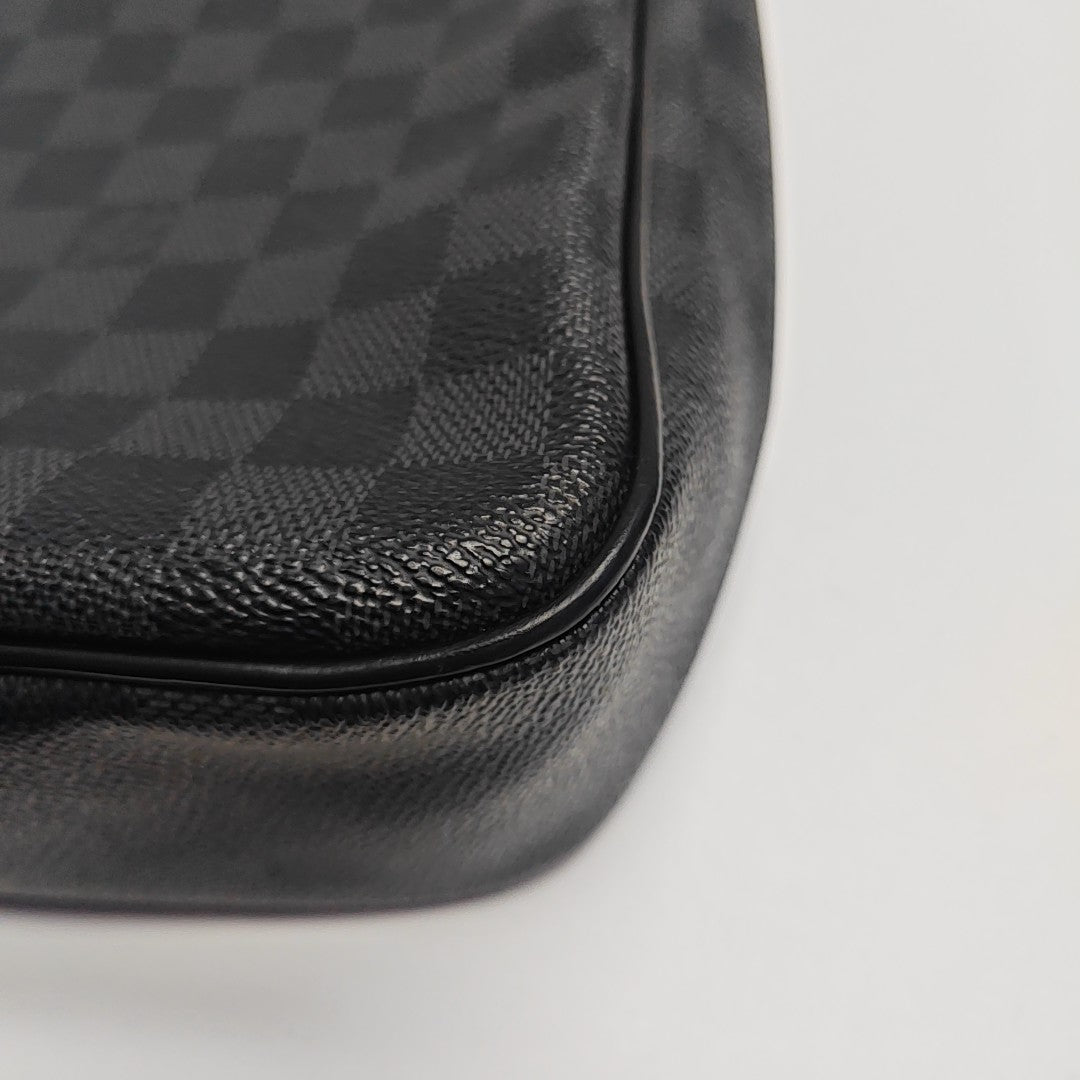 DANIEL Damier Graphite Coated Canvas Gray