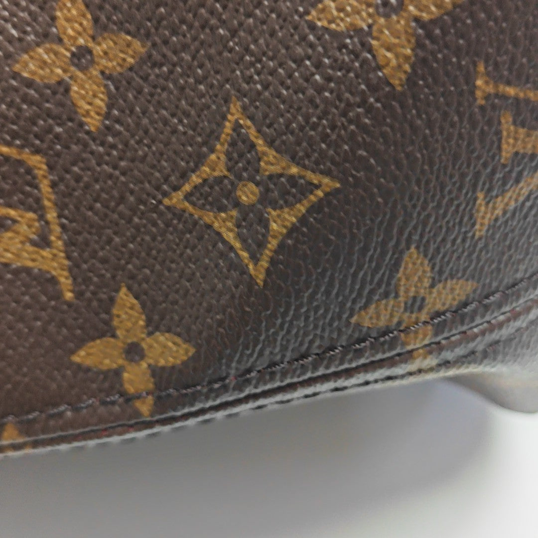 NEVERFULL MM Monogram Coated Canvas Brown