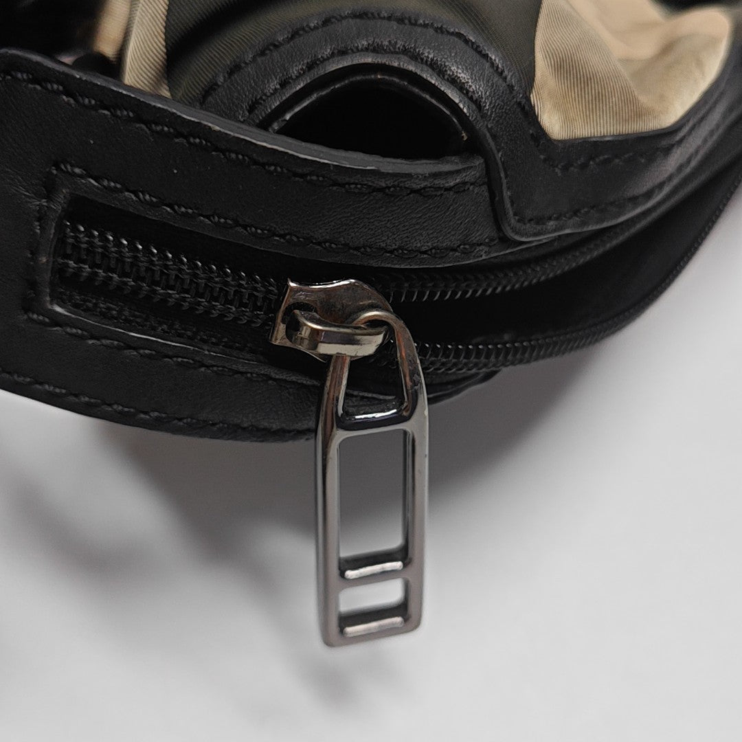 Nylon Shoulder Bag Brown