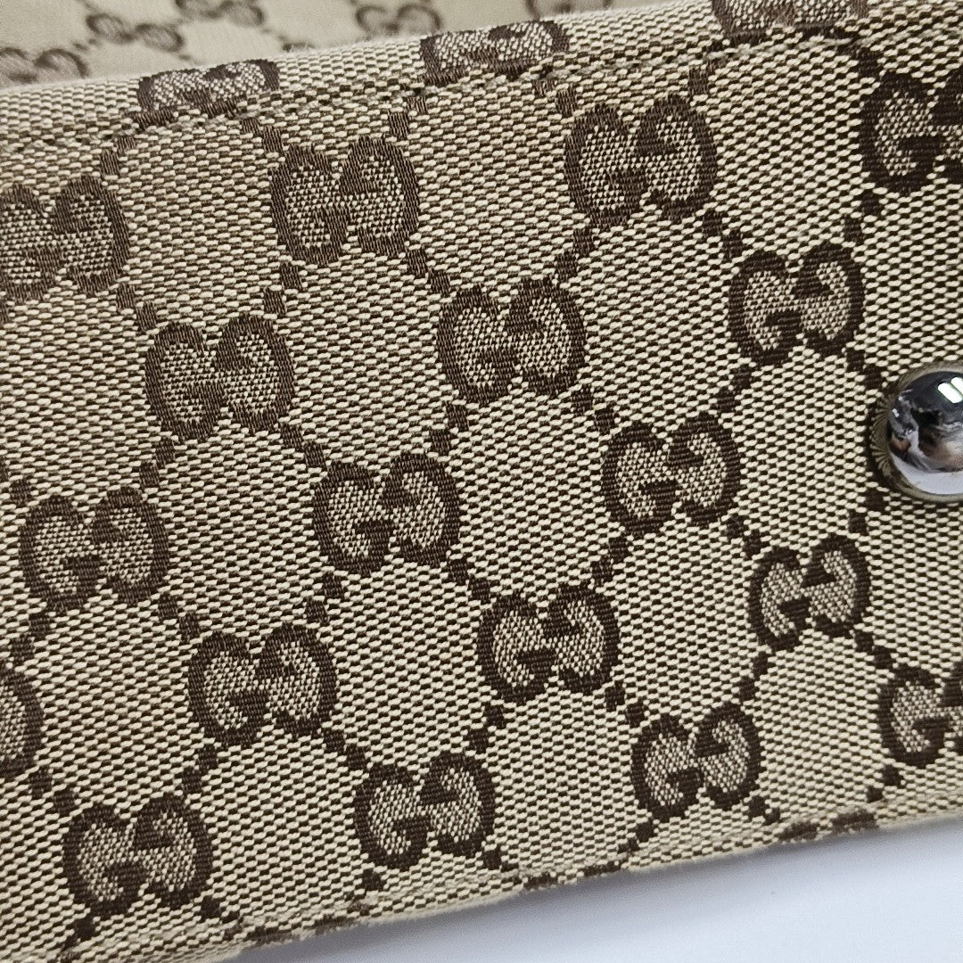 Monogram Canvas Tote Bag Beige