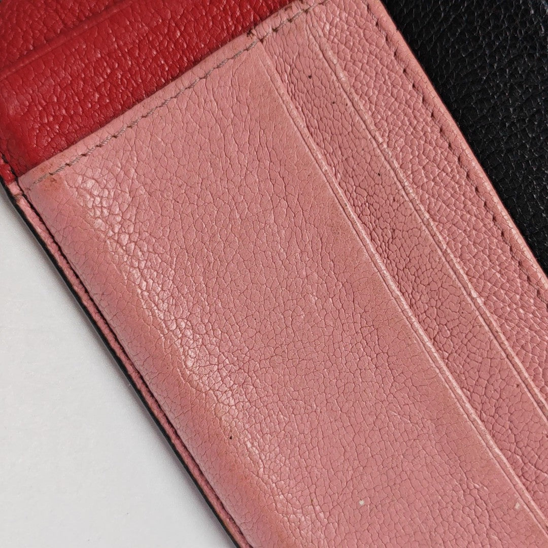 Leather Card Holder Pink