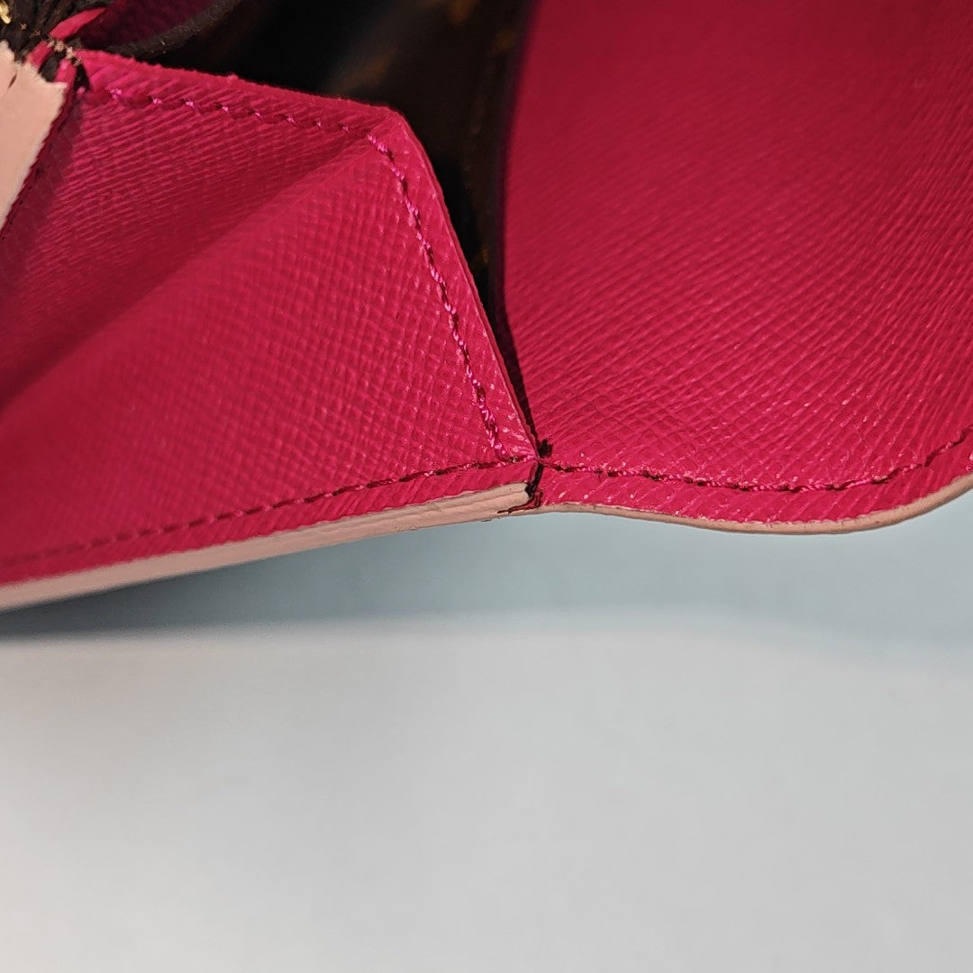 EMILIE Monogram Coated Canvas Brown Wallet