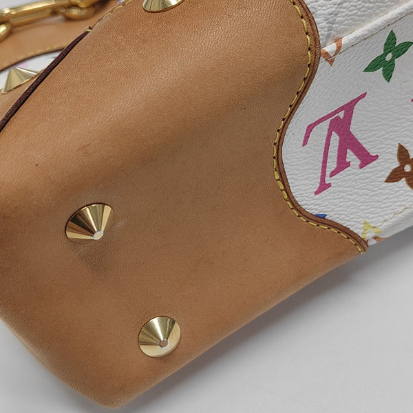 JUDY MM Monogram Coated Canvas White