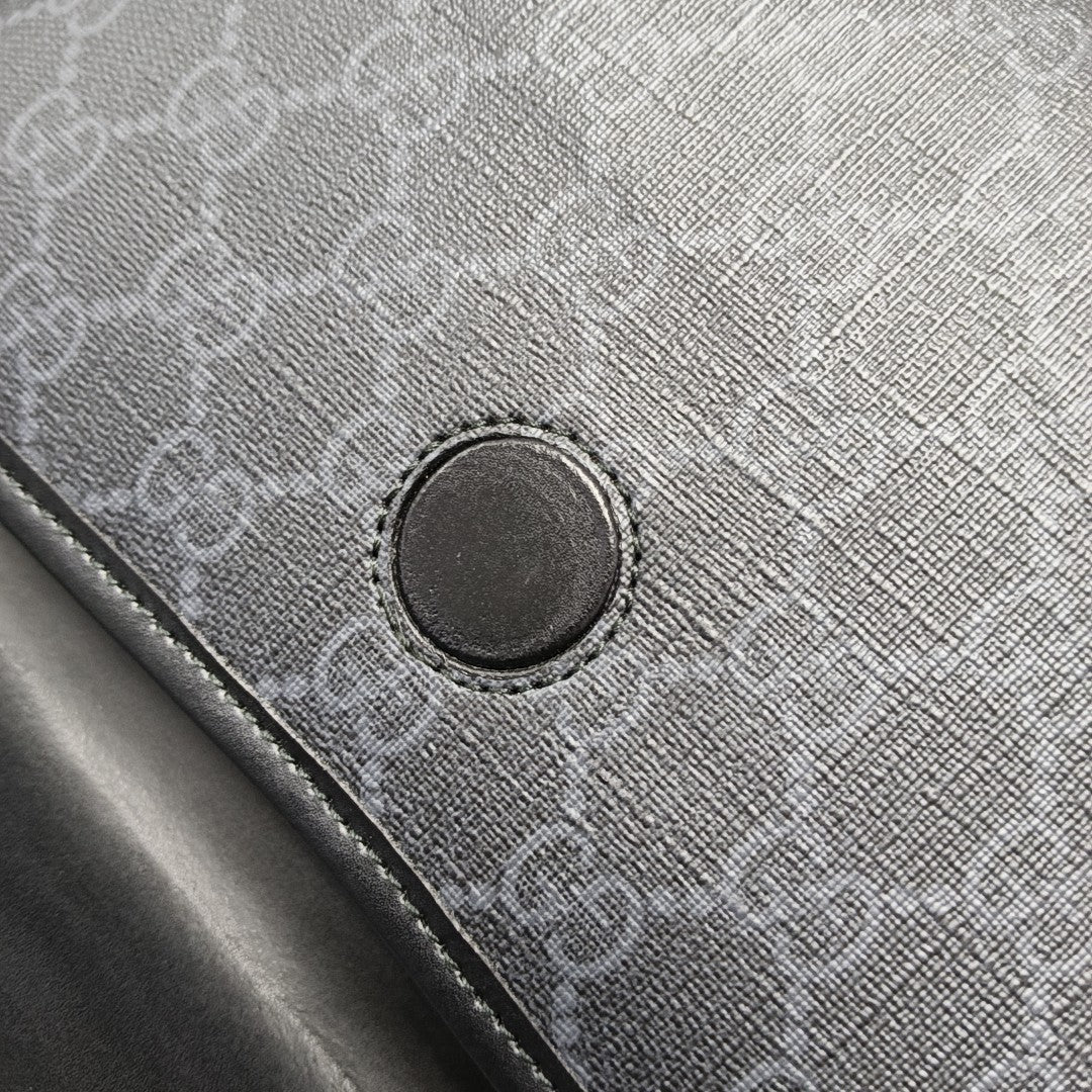 Neo Vintage Monogram Coated Canvas Black