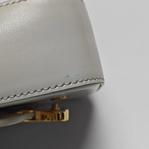 TRIOMPHE Mini Calfskin White