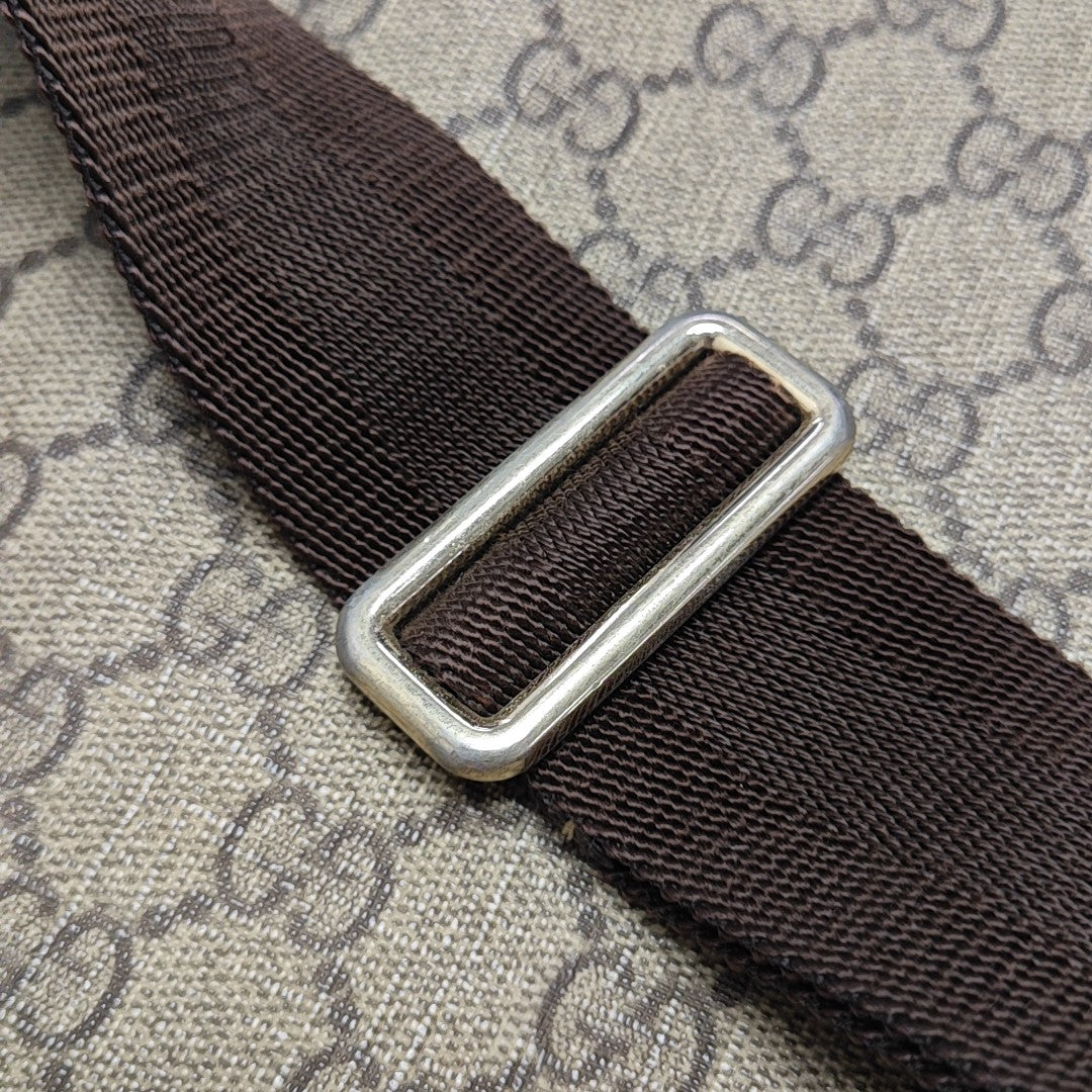 Monogram Coated Canvas Shoulder Bag Black