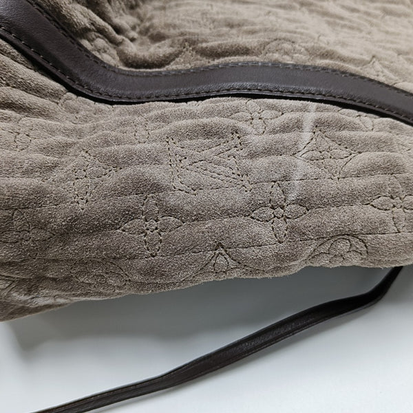 ANTHEIA IXIA Quilted Suede Gray