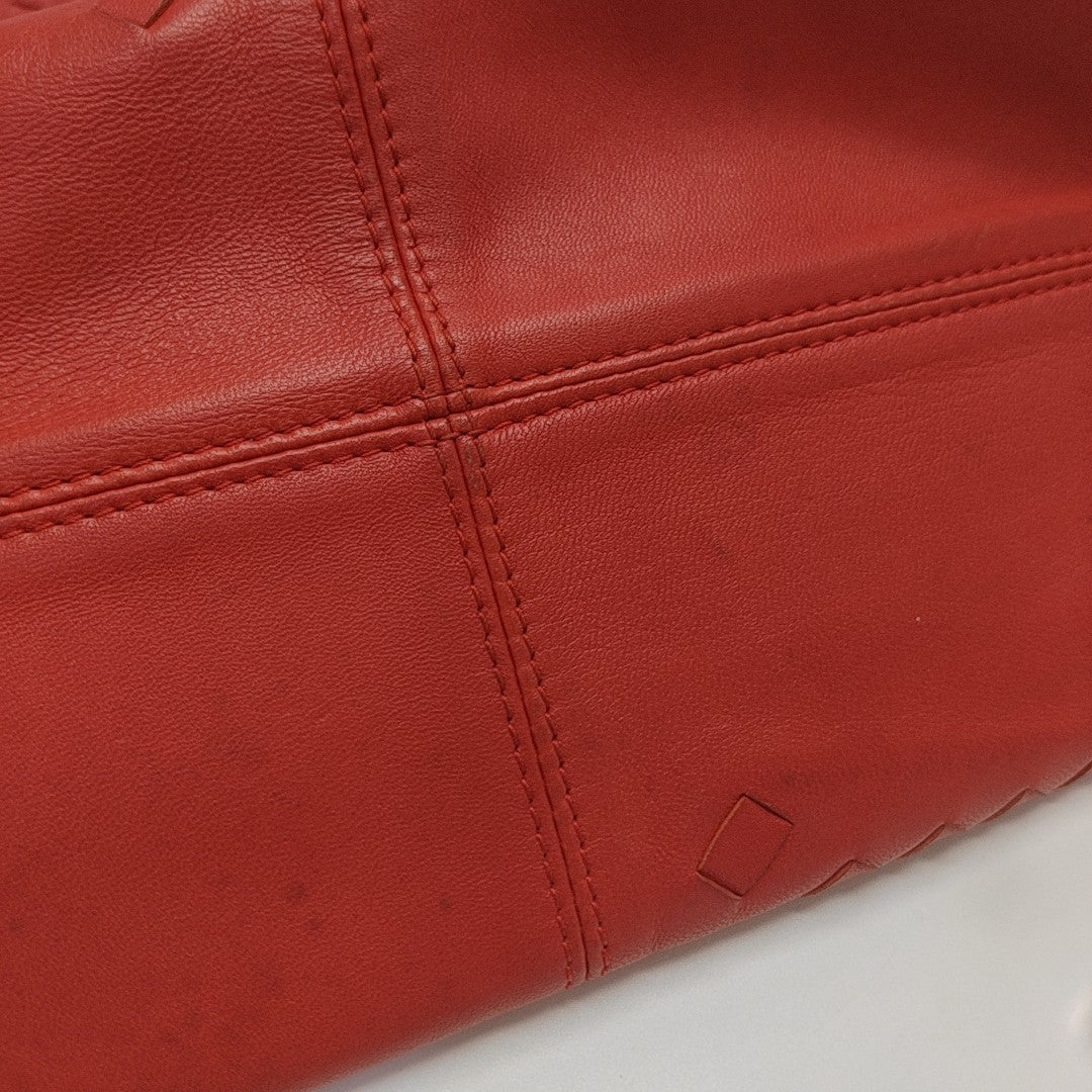 Calfskin Tote Bag Red