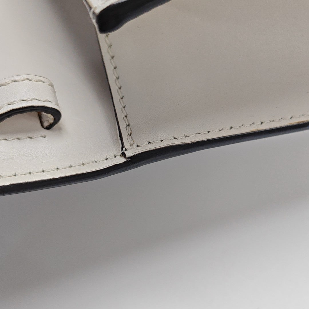 Sylvie Mini Calfskin White
