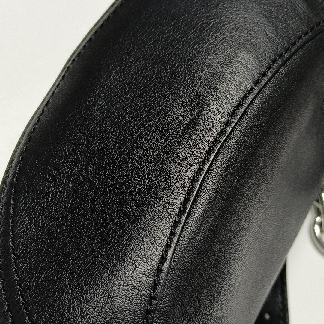 Calfskin Shoulder Bag Black