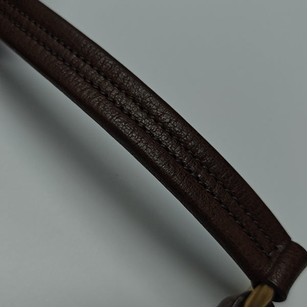 Calfskin Top Handle Bag Brown