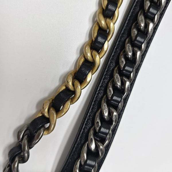 CHANEL 19 Small Quilted Lambskin Black
