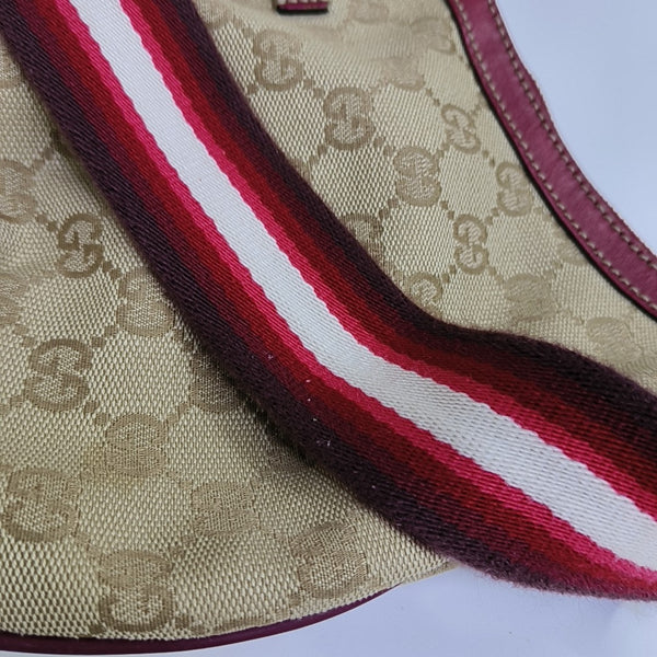 Monogram Canvas Shoulder Bag Beige