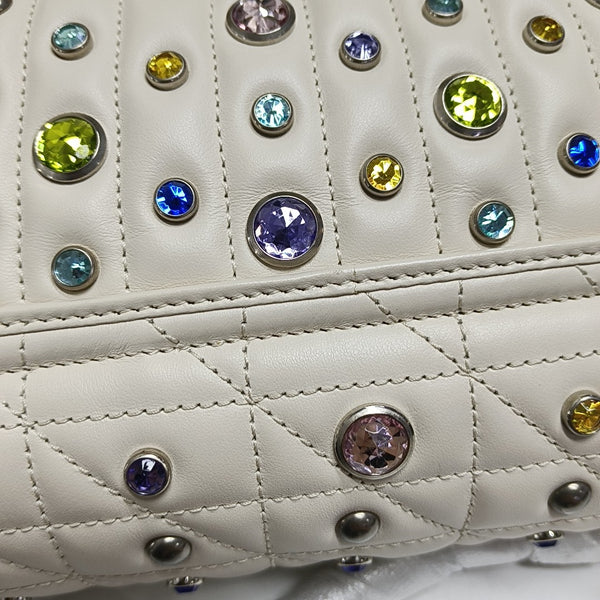 GG Marmont Medium Quilted Calfskin White