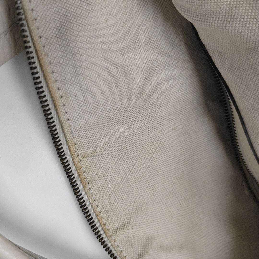 Calfskin Shoulder Bag White