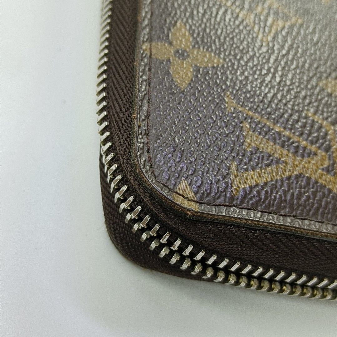 ZIPPY Monogram Coated Canvas Brown Wallet