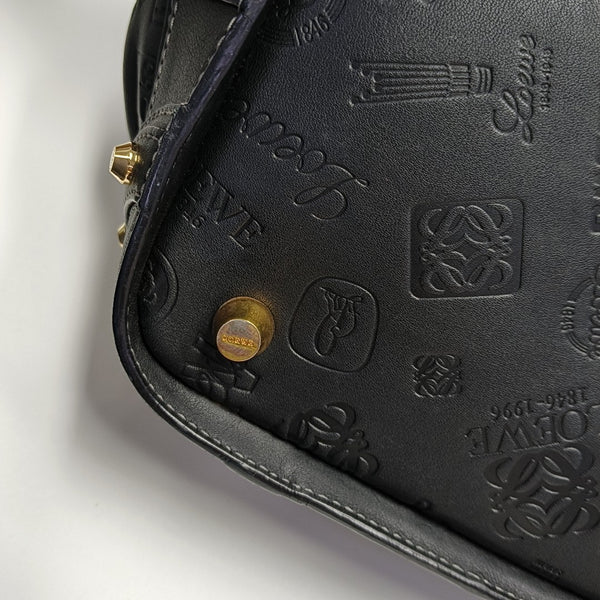 Calfskin Top Handle Bag Black