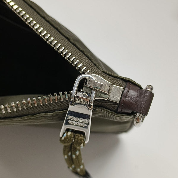 Nylon Shoulder Bag Green