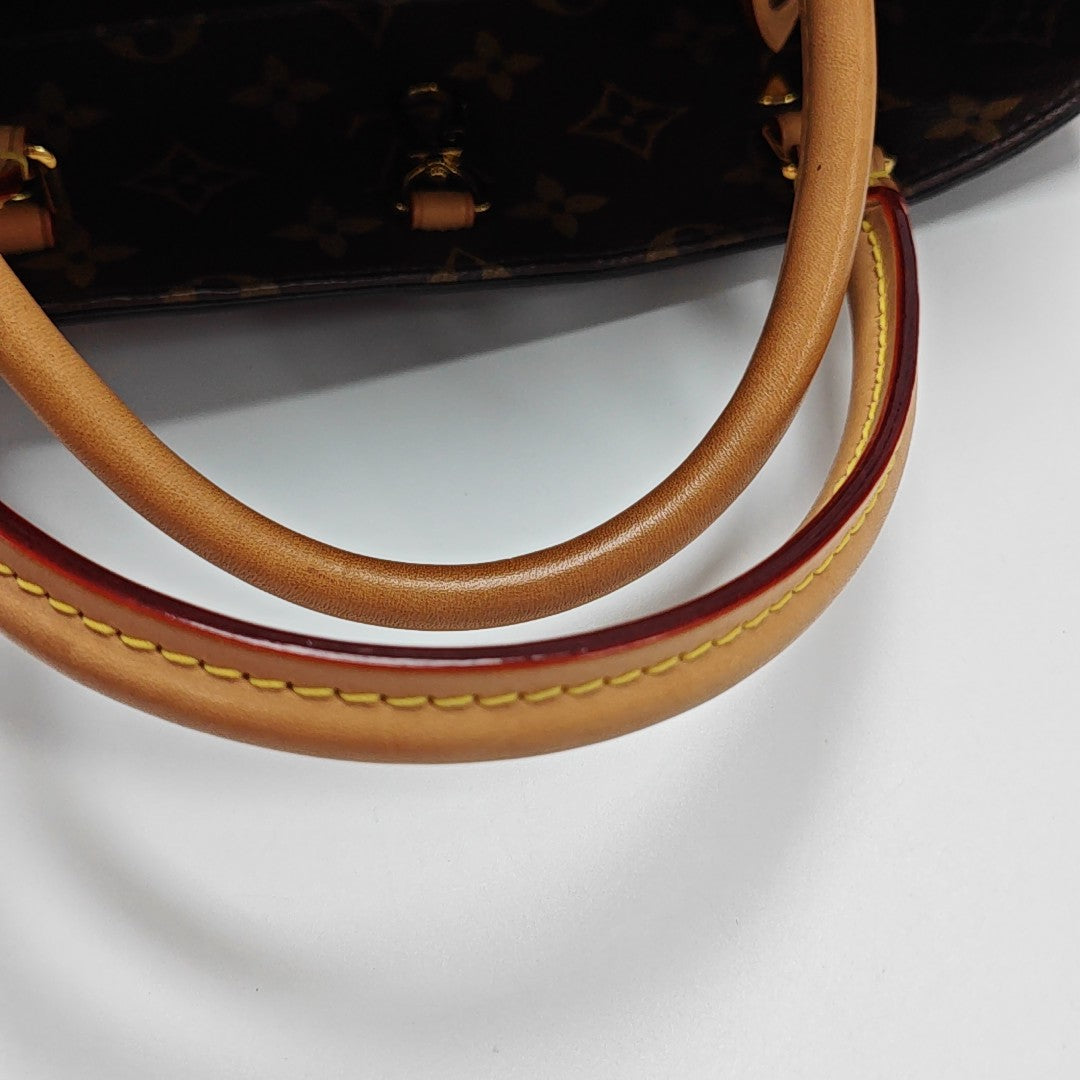 MONTAIGNE Monogram Coated Canvas Brown