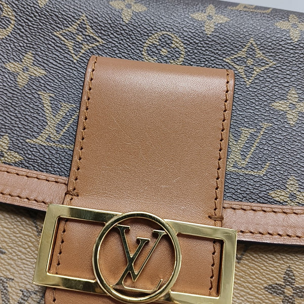 DAUPHINE MM Monogram Coated Canvas Brown