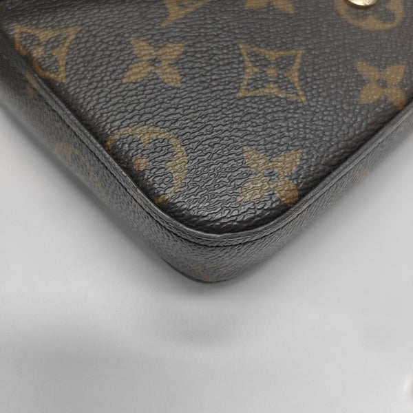 FÉLICIE Monogram Coated Canvas Brown