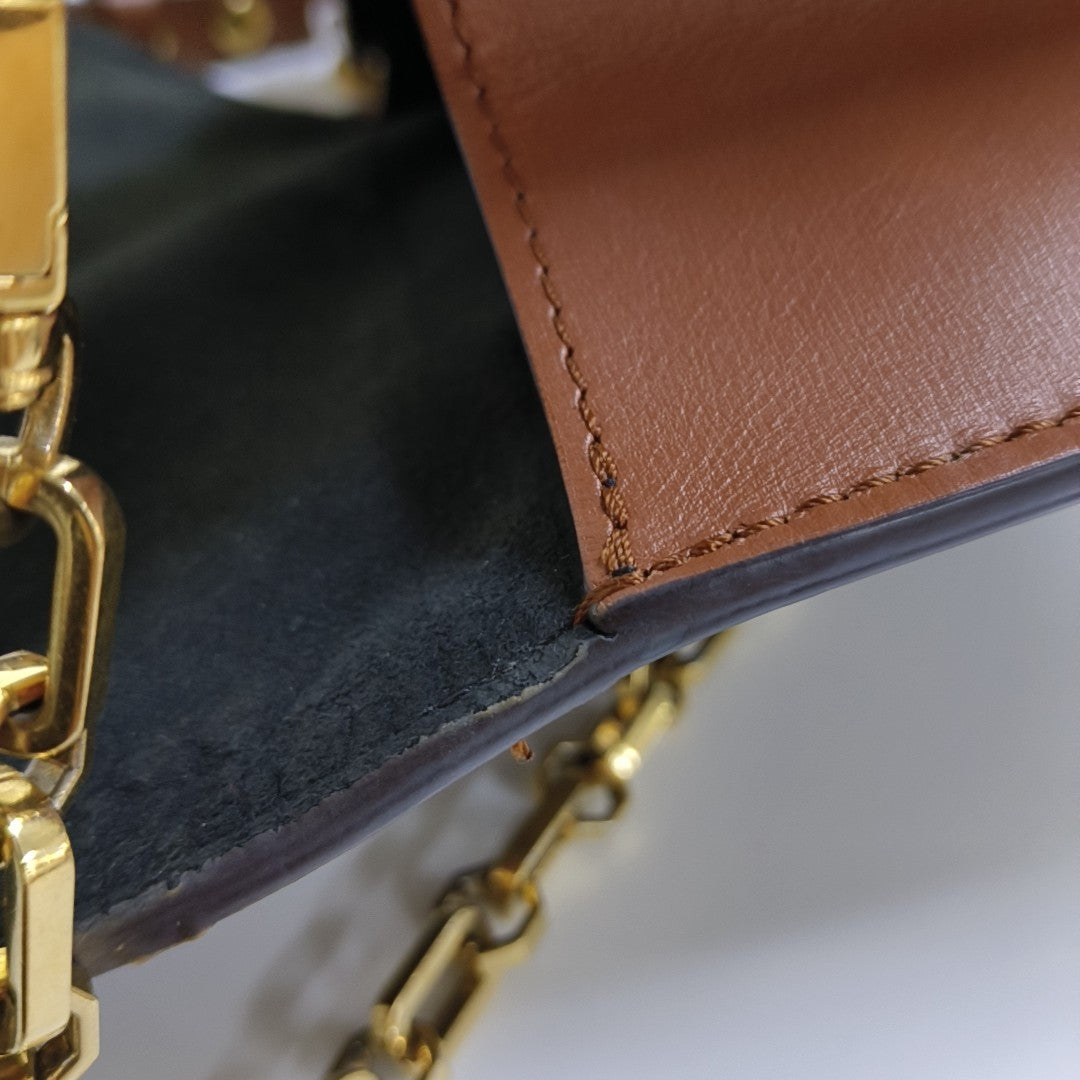DAUPHINE MM Monogram Coated Canvas Brown