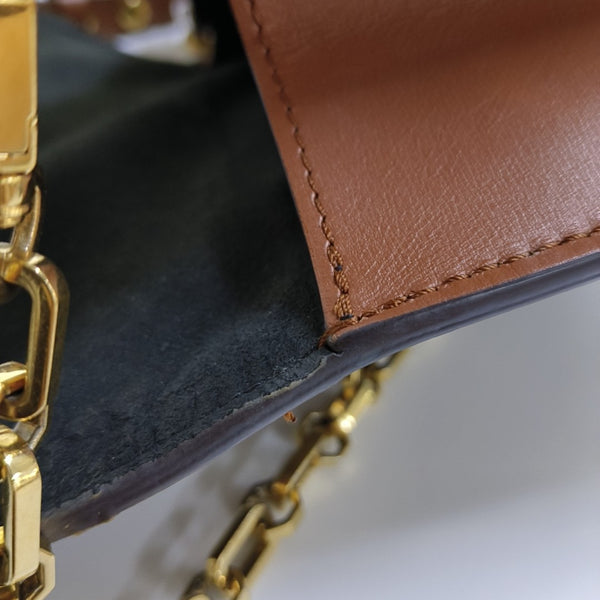 DAUPHINE MM Monogram Coated Canvas Brown