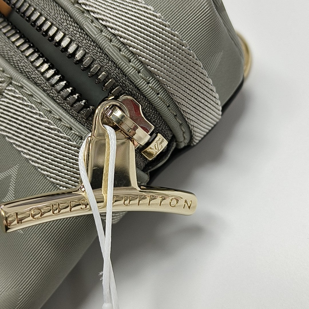 Monogram Special Material Crossbody Bag Gray