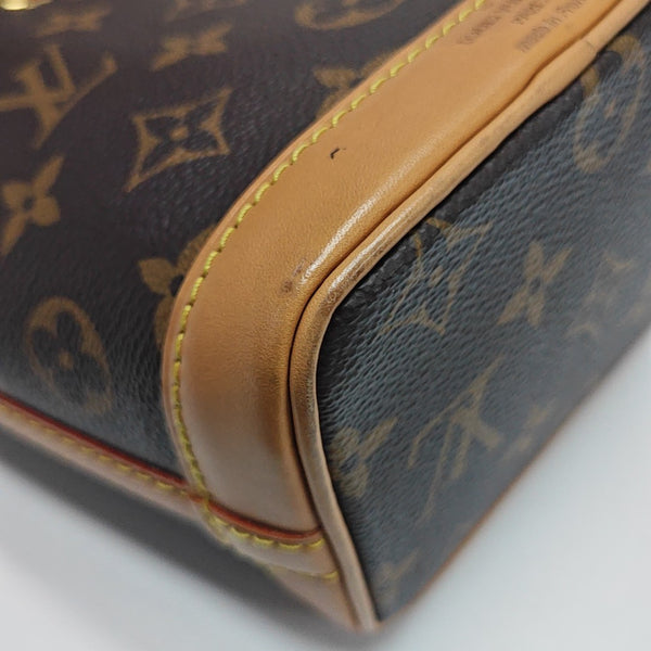 NOÉ Nano Monogram Coated Canvas Brown