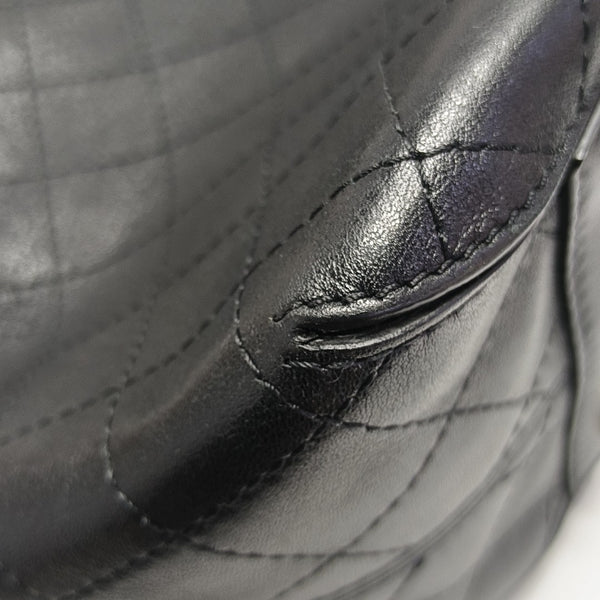 DRAWSTRING Quilted Calfskin Black