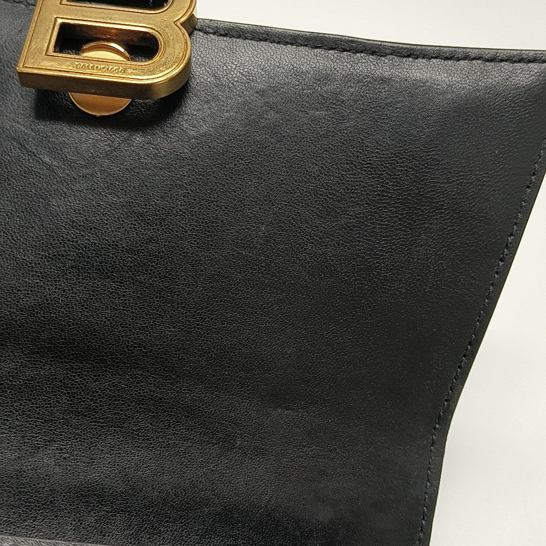 Hourglass S Calfskin Black