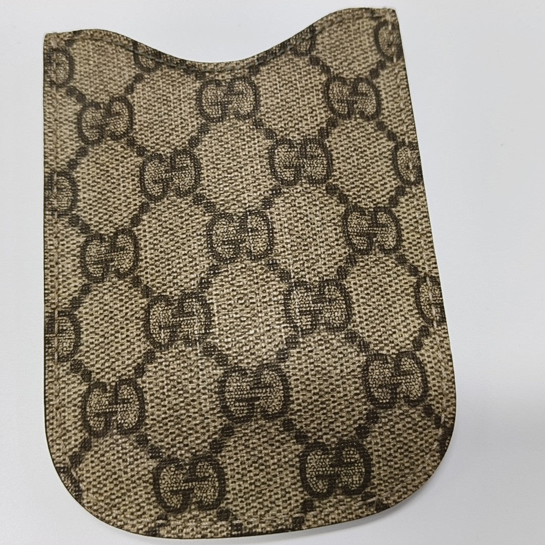Monogram Coated Canvas Card Holder Beige