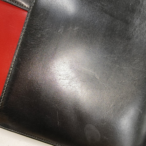 Leather Shoulder Bag Black