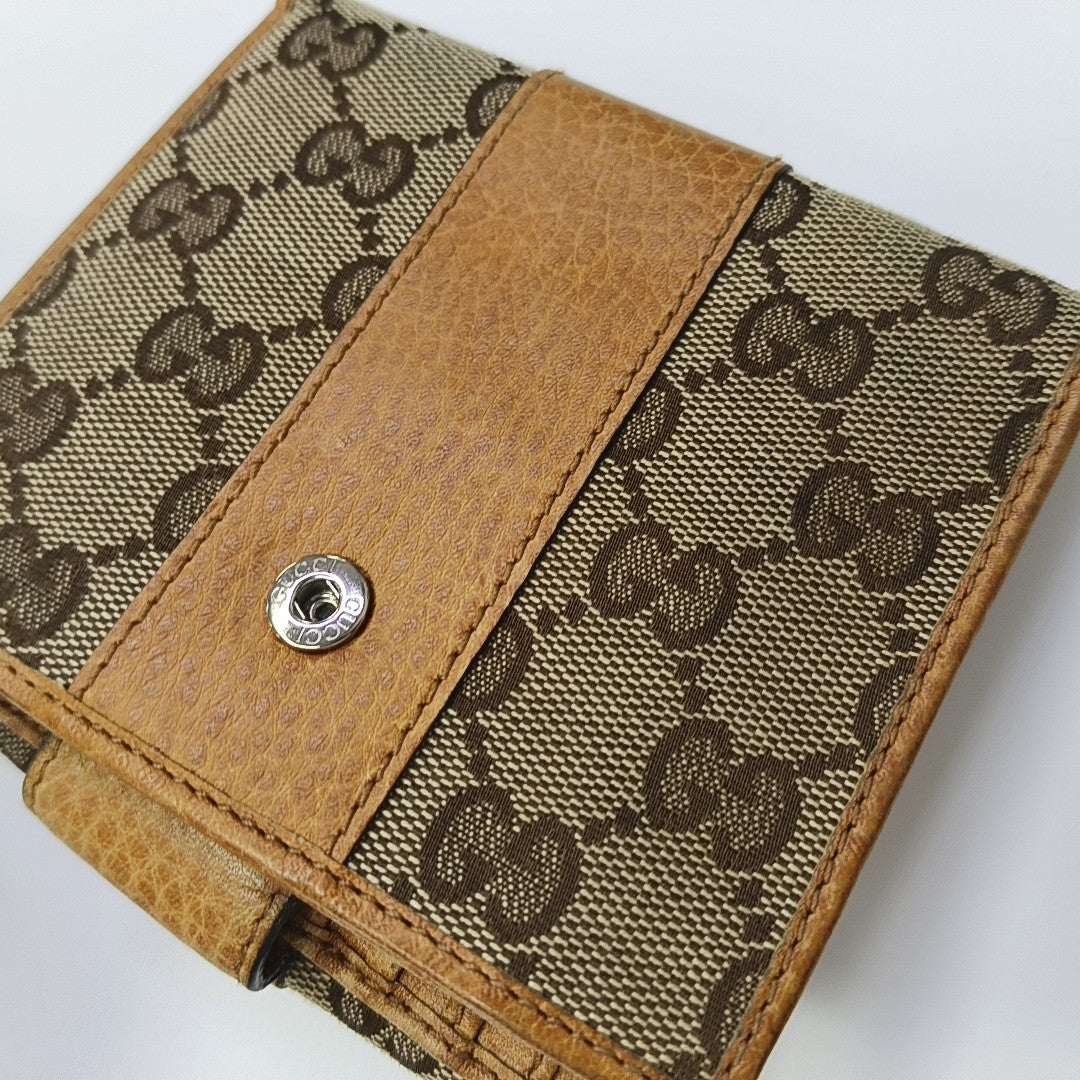 Monogram Canvas Wallet Brown