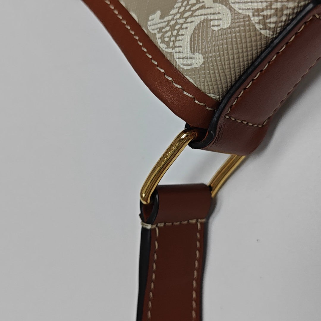 TRIOMPHE CANVAS Small Coated Canvas Beige