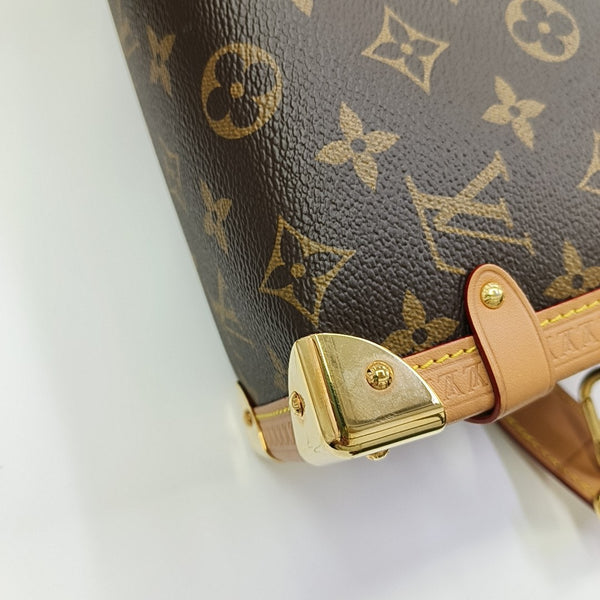 SIDE TRUNK MM Monogram Coated Canvas Brown