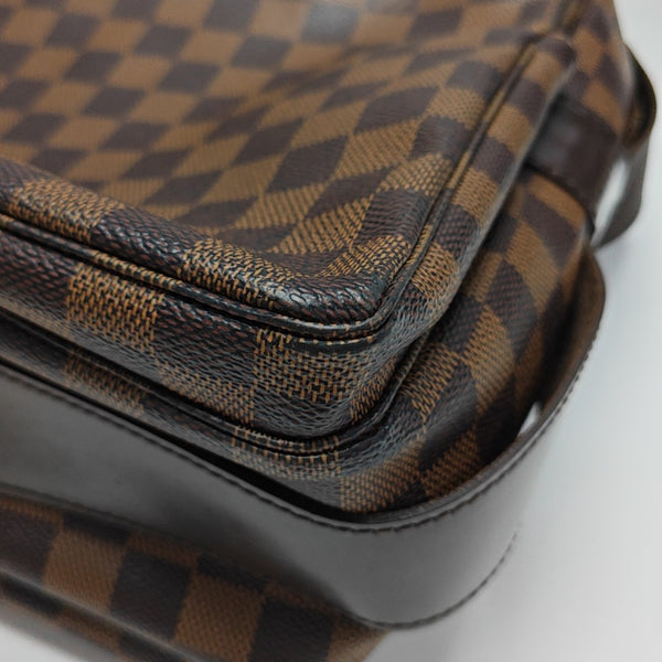 NAVIGLIO MM Damier Ebene Coated Canvas Brown