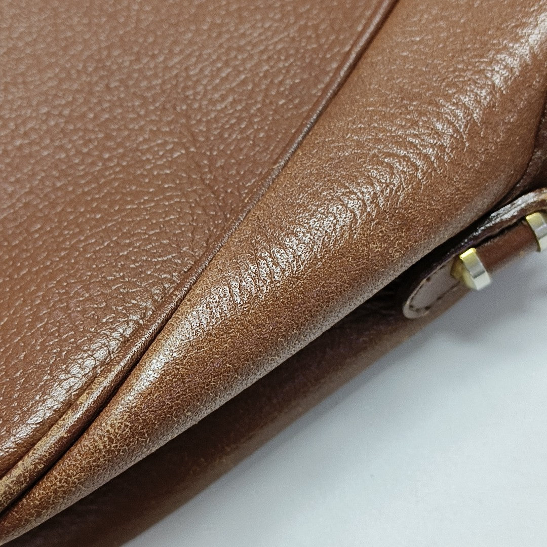 Calfskin Crossbody Bag Brown