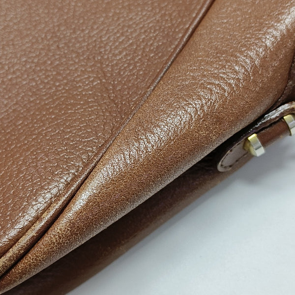 Calfskin Crossbody Bag Brown