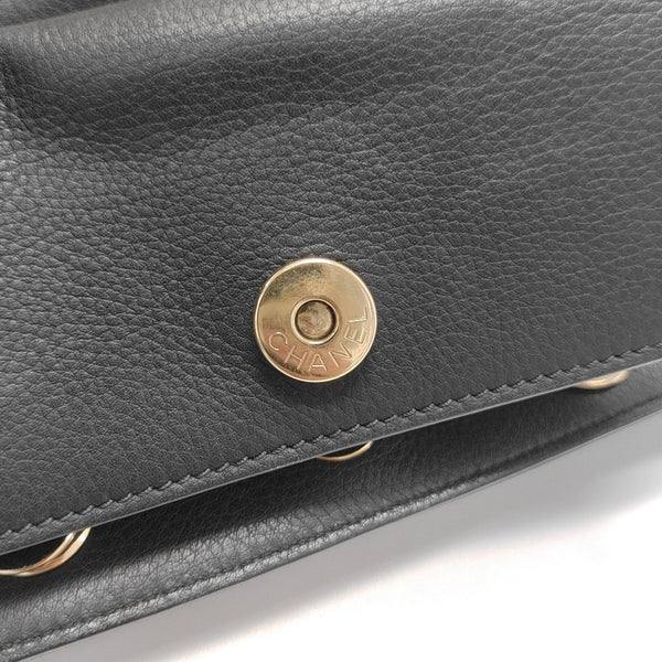 BOWLING Quilted Calfskin Black
